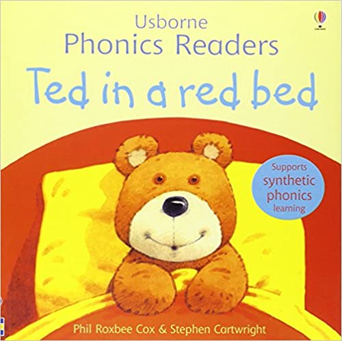 Ted in a red bed
